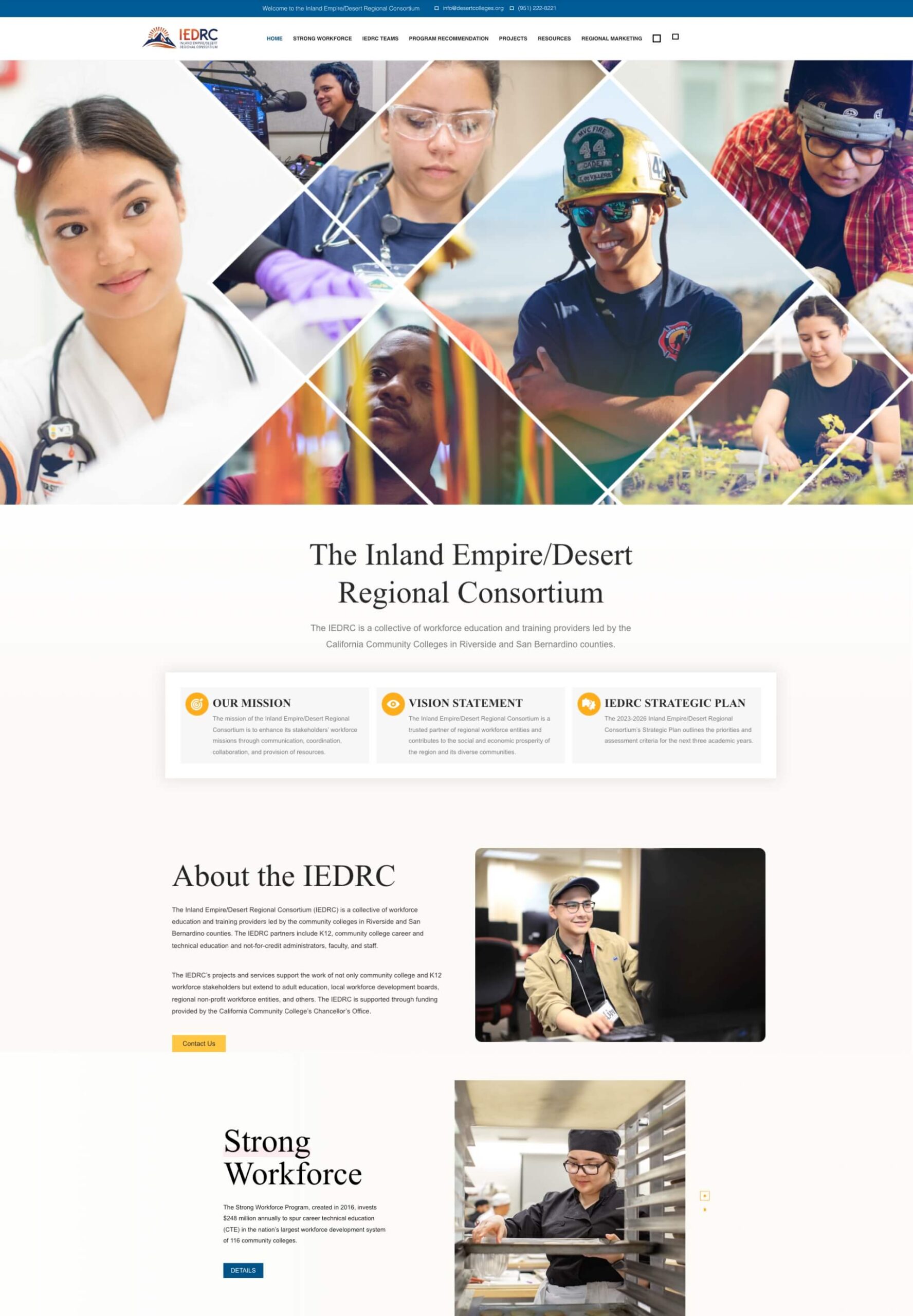 IEDRC Homepage, before